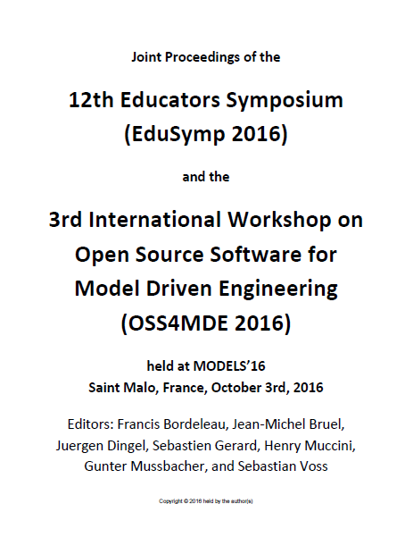 EduSymp@MODELS'16