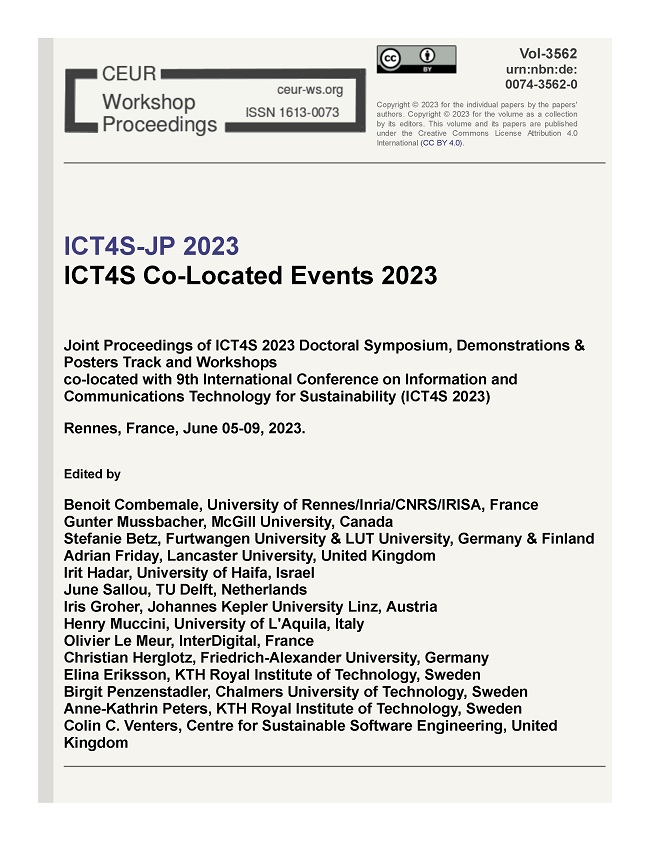 ICT4S'23 Companion